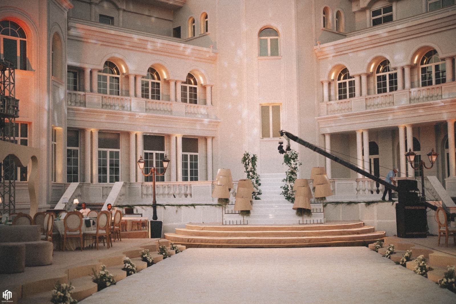 Evening reception atmosphere